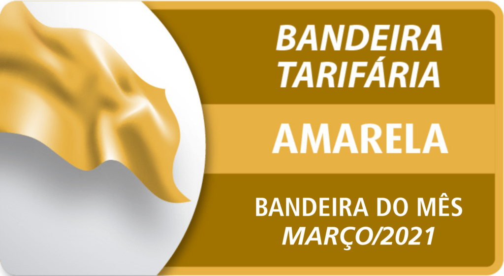 Bandeira tarifária acionada para março é amarela