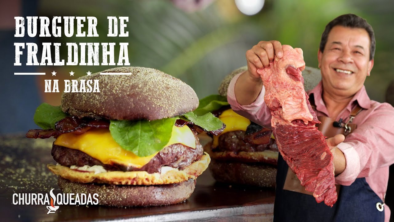 Hambúrguer de Fraldinha na Churrasqueira | Churrasqueadas