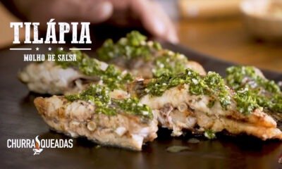 Tilápia na Brasa com Molho de Salsa e Limão | Churrasqueadas