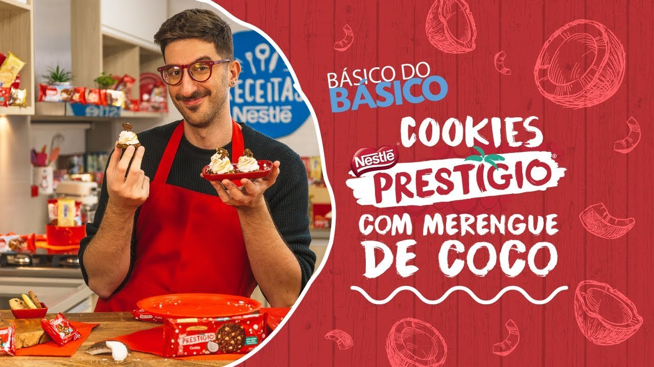 Cookie Prestígio com Merengue de Coco - Receitas Nestlé