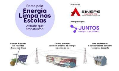 SINEPE e Juntos Energia lançam "Pacto pela Energia Limpa nas Escolas" em Minas Gerais
